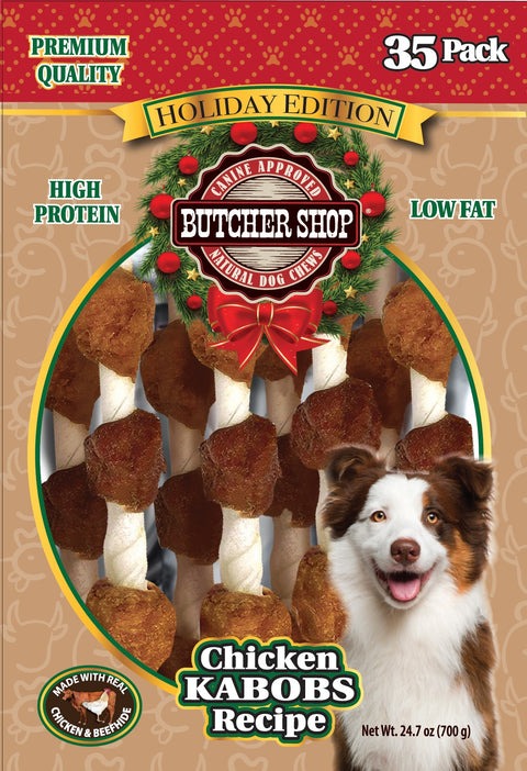 Holiday Butcher Shop Chicken Kabobs Recipe, 35-Pk