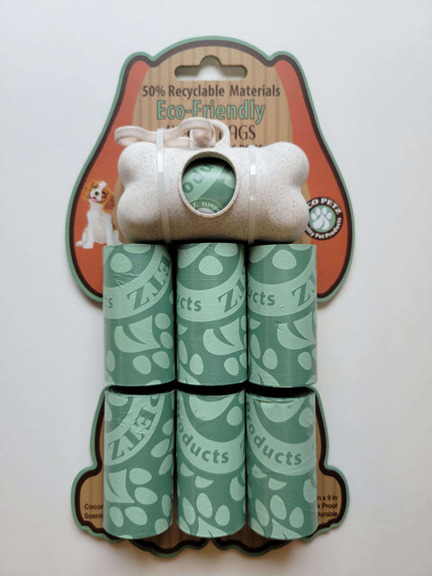 Eco Petz - Scented Pet Waste Bags, 13"x9” - 126 Leak-Proof bags with Dispenser