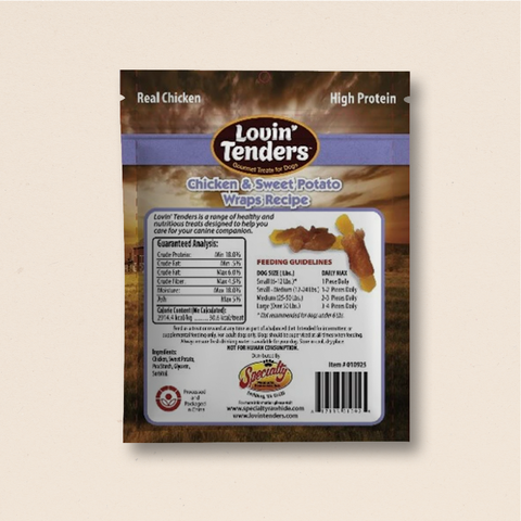 Chicken & Sweet Potato Wraps, 8 oz