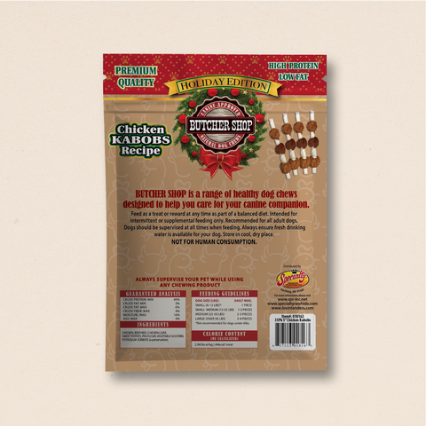Holiday Butcher Shop Chicken Kabobs Recipe, 35-Pk