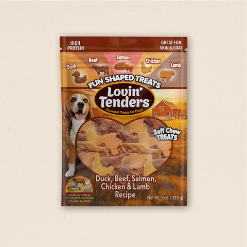 Lovin Tenders Animal Fun Treats – High Protein Soft Chew, 9oz