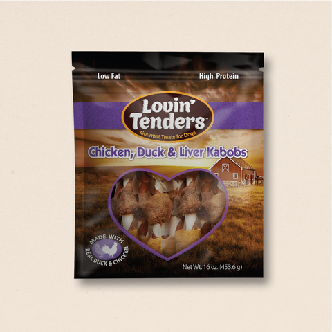 Lovin' Tenders Chicken, Duck, & Liver Kabobs, 16 oz