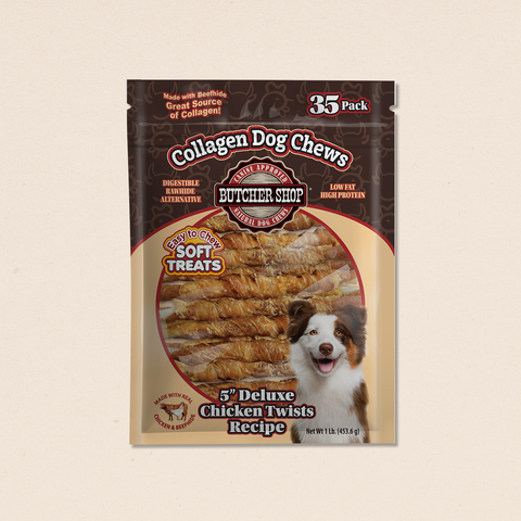 Collagen DELUXE Double Chews 5" Chicken Soft Chew Twists, 35-Pk