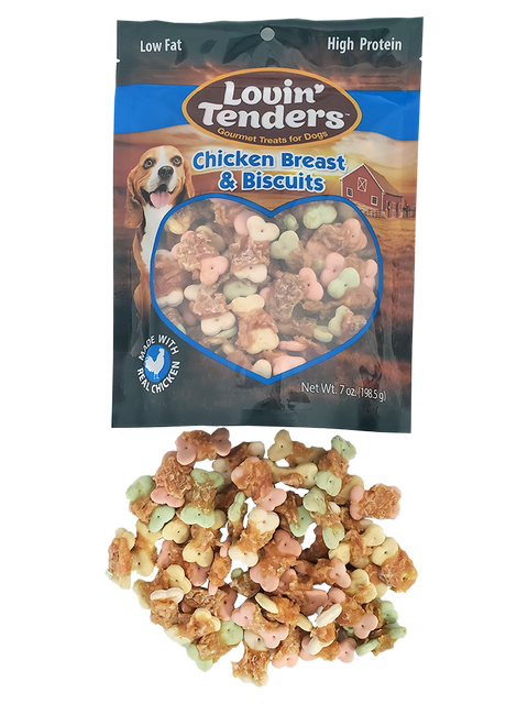 Lovin' Tenders Chicken Breast & Biscuits Dog Treats