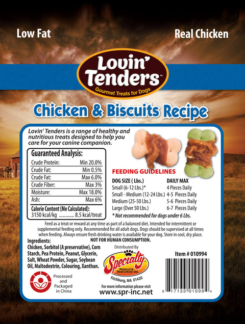 Lovin' Tenders Chicken & Biscuits Recipe Dog Treats, 7 oz