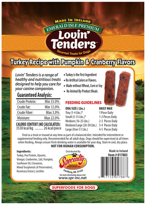Emerald Isle Lovin' Tenders Turkey with Pumpkin and Cranberry Flavors, 7 oz