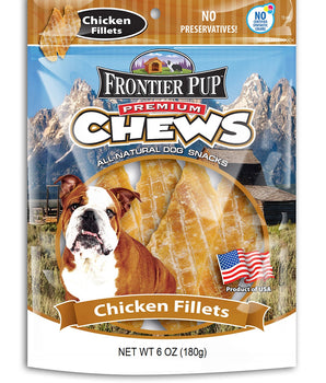 Frontier Pup Chews Made In The USA Chicken Breast Fillets, 6 oz