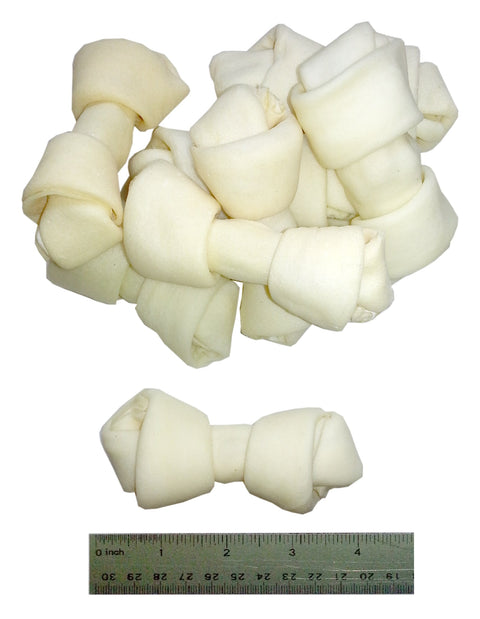 3"- 4" Rawhide Bones, 51-Pk