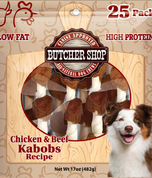 Butcher Shop Chicken & Beef Kabobs, 25-Pk