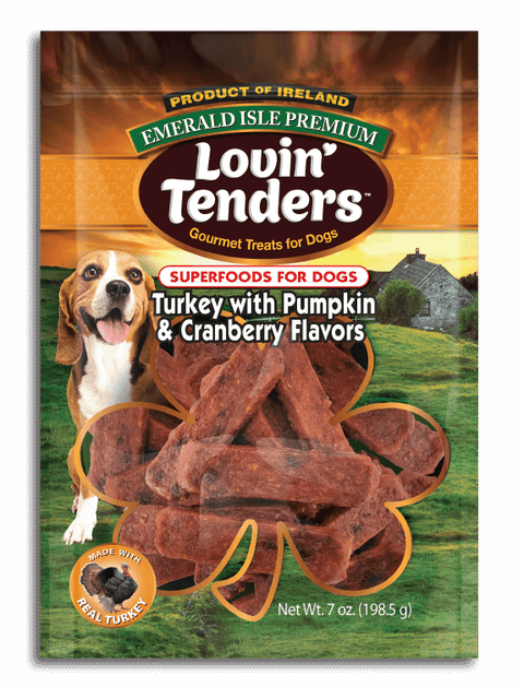 Emerald Isle Lovin' Tenders - 7oz Turkey with Pumpkin and Cranberry Flavors
