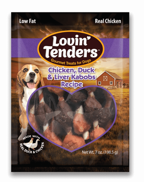 Lovin' Tenders - 7oz Chicken, Duck, & Liver Kabobs