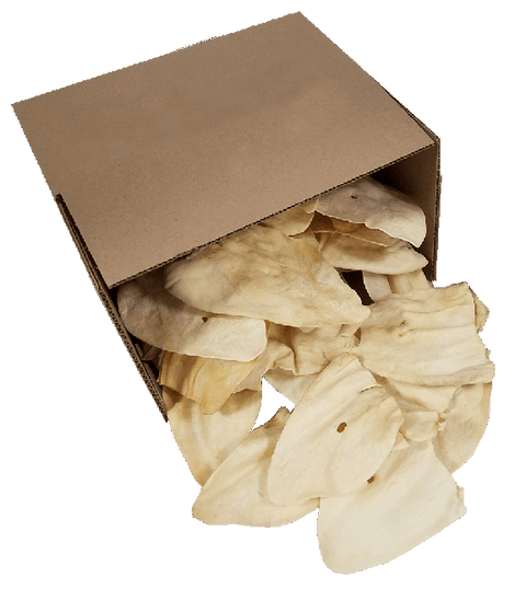 Large Natural Cow Ears - 50-Pk ($1.30/Unit)