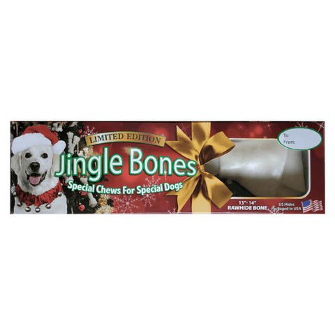 Rawhide Bone - 13"-14" - Gift Box - Holiday