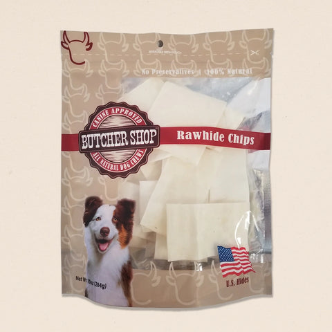 Butcher Shop Rawhide Chips, 10 oz