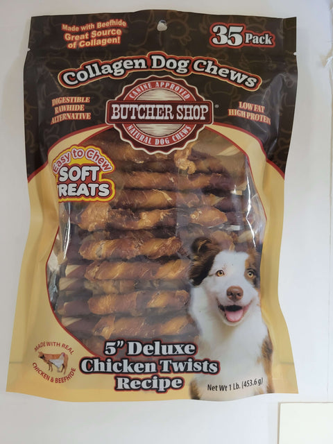 Collagen DELUXE Double Chews 5" Chicken Soft Chew Twists, 35-Pk