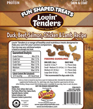 Lovin Tenders Animal Fun Treats – High Protein Soft Chew, 9oz