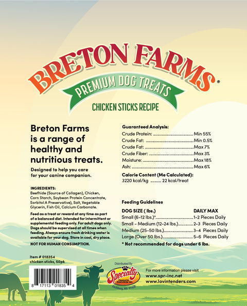 Chicken Collagen Sticks (12 oz - 50-Pk)