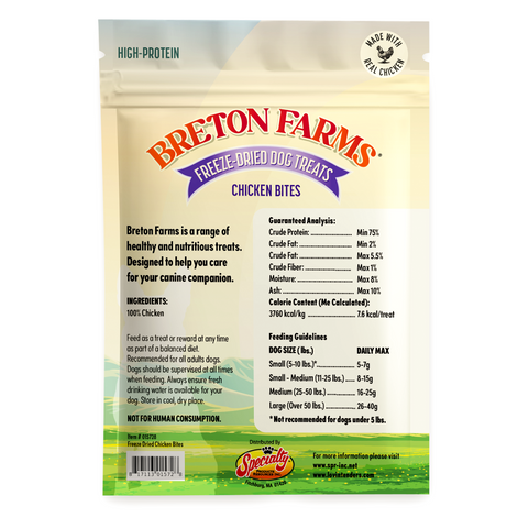 Freeze-Dried Chicken Bites (7oz)