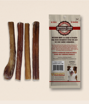 Butcher Shop 6" Odor Free Bully Sticks, 4-Pk