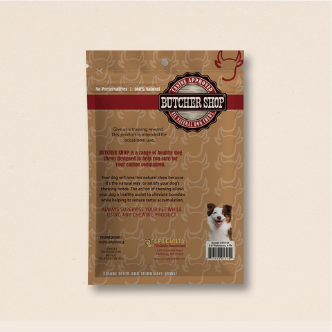 Butcher Shop 8"-9" Rawhide Retrievers 4-Pk