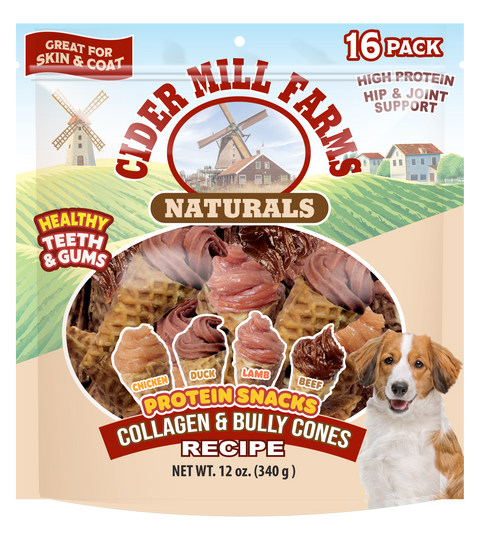 Collagen & Bully Protein Cones (16 Pack)