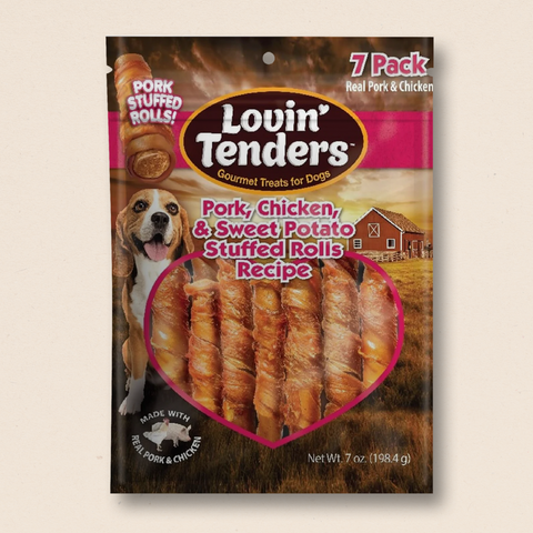 Lovin' Tender Pork Chicken & Sweet Potato Stuffed Rolls, 7-Pk
