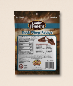 Lovin' Tenders 5" Duck Wing Rawhide Twists, 7 oz