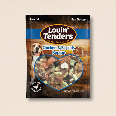Lovin' Tenders Chicken & Biscuits Recipe Dog Treats, 7 oz
