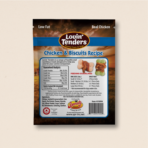 Lovin' Tenders Chicken & Biscuits Recipe Dog Treats, 7 oz