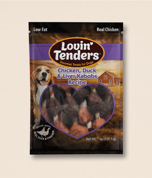 Lovin' Tenders Chicken, Duck, & Liver Kabobs, 7 oz