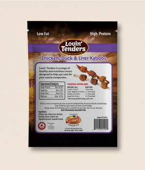 Lovin' Tenders Chicken, Duck, & Liver Kabobs, 7 oz