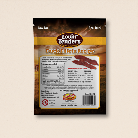 Lovin' Tenders Duck Jerky Fillets, 7 oz