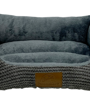 Dreamerz Gray Pet Bed - Style FR013 Med - Fleece