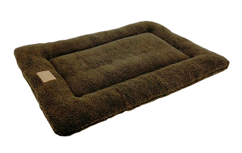 Dreamerz Pet Pad and Crate Mat - Style 1011 LG -Brown - Flat