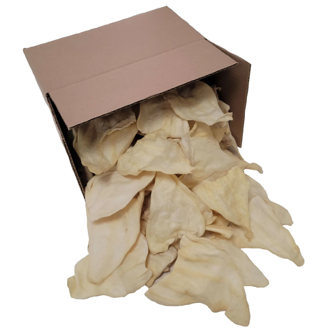 Large Natural Cow Ears - 50-Pk ($1.30/Unit)