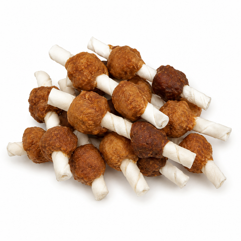 Lovin Tenders Collagen Dog Chews 5" Chicken Kabobs 10-Pack