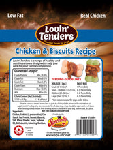 Load image into Gallery viewer, Lovin&#39; Tenders Chicken &amp; Biscuits Recipe Dog Treats, 7 oz
