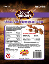 Load image into Gallery viewer, Lovin&#39; Tenders Chicken, Duck, &amp;  Liver Kabobs, 16 oz
