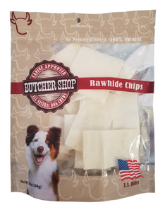 Butcher Shop Rawhide Chips, 10 oz