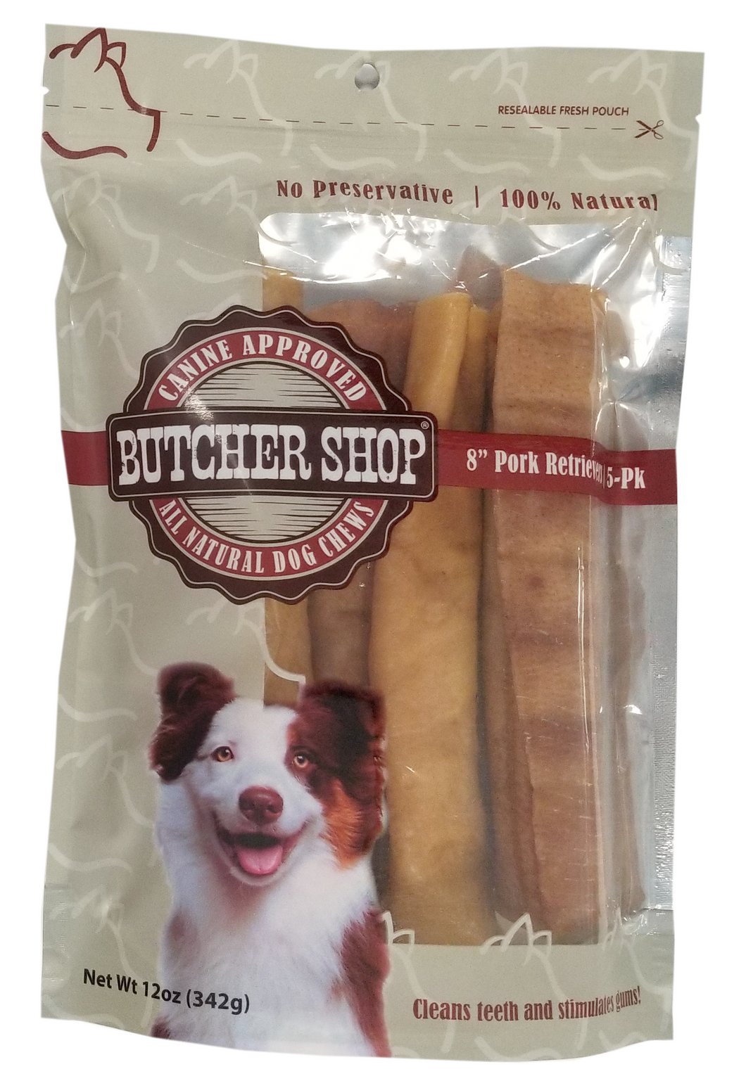 Butcher Shop 8'' Inch Pork Retrievers, 5-Pk