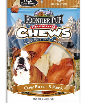 Frontier Pup Assorted BBQ & Natural Flavors Cow Ears ($0.99 Ea.), 5-Pk