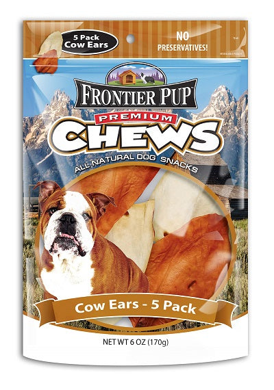 Frontier Pup Assorted BBQ & Natural Flavors Cow Ears ($0.99 Ea.), 5-Pk