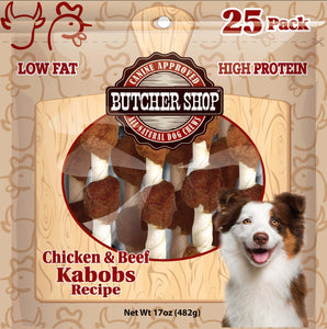 Butcher Shop Chicken & Beef Kabobs, 25-Pk