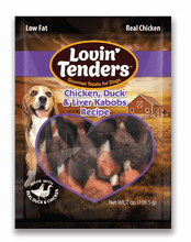 Load image into Gallery viewer, Lovin&#39; Tenders - 7oz Chicken, Duck, &amp; Liver Kabobs
