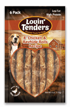 Load image into Gallery viewer, Lovin&#39; Tenders - Chicken &amp; Rawhide Rolls 6-Pk
