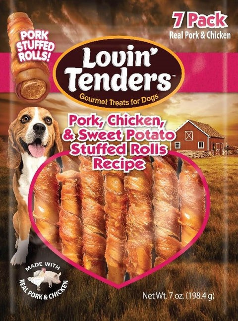 Lovin' Tender Pork Chicken & Sweet Potato Stuffed Rolls, 7-Pk