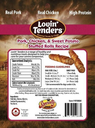 Lovin' Tender Pork Chicken & Sweet Potato Stuffed Rolls, 7-Pk